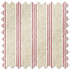 Emily Bond George Stripe Print, Red - Roman Blind